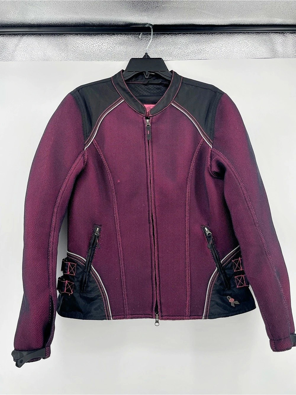 Harley Davidson Women's Pink Label Mesh Motorcycle Jacket L